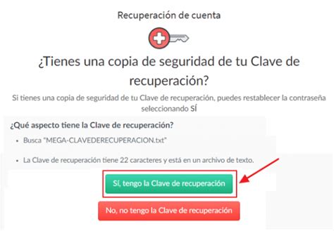clave de recuperación de mega.